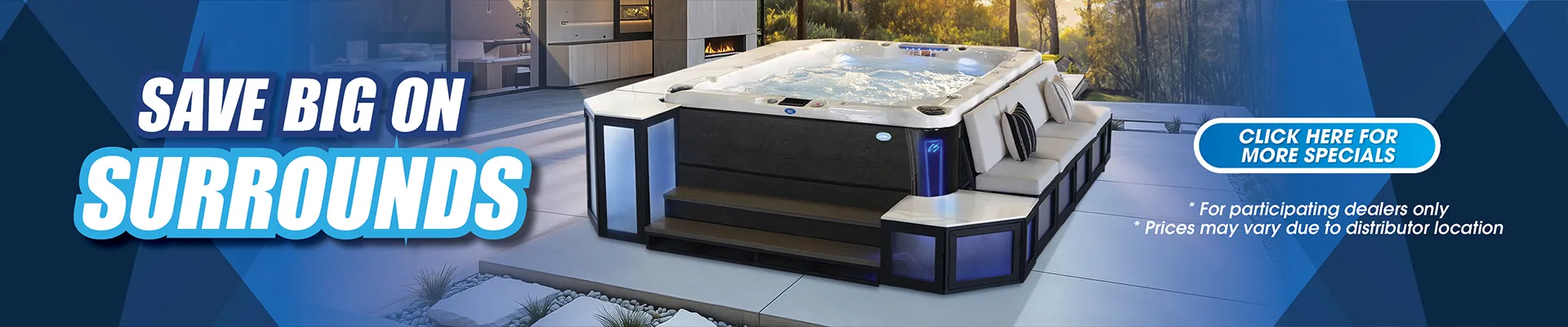Calspas hot tub being used in a family setting - Beaufort